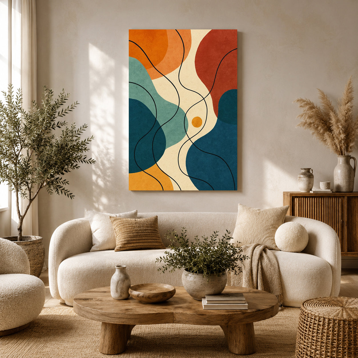 Boho Wall Art Painting
