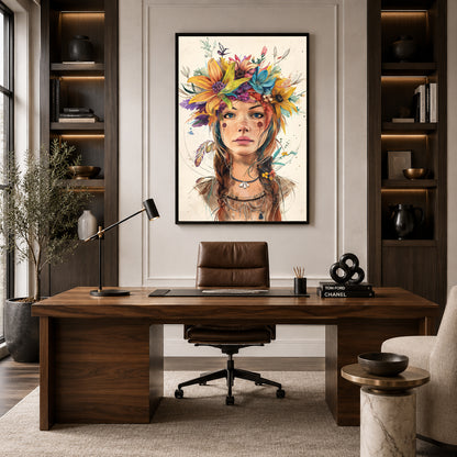 Boho Wall Art Painting
