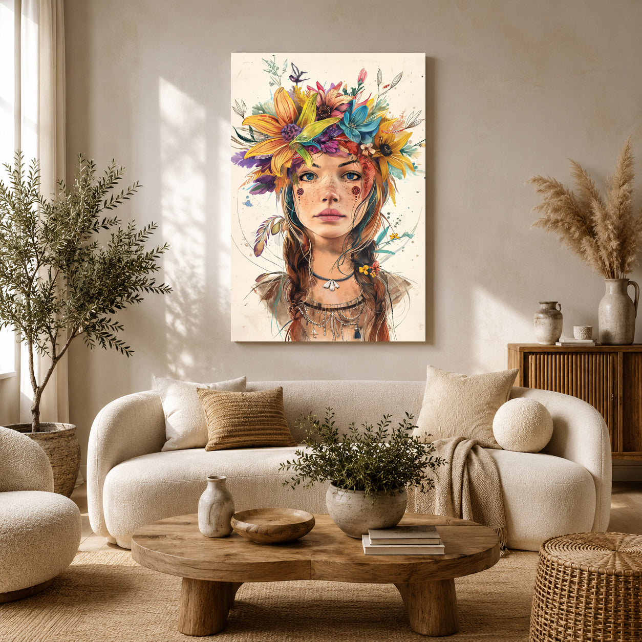 Boho Wall Art Painting