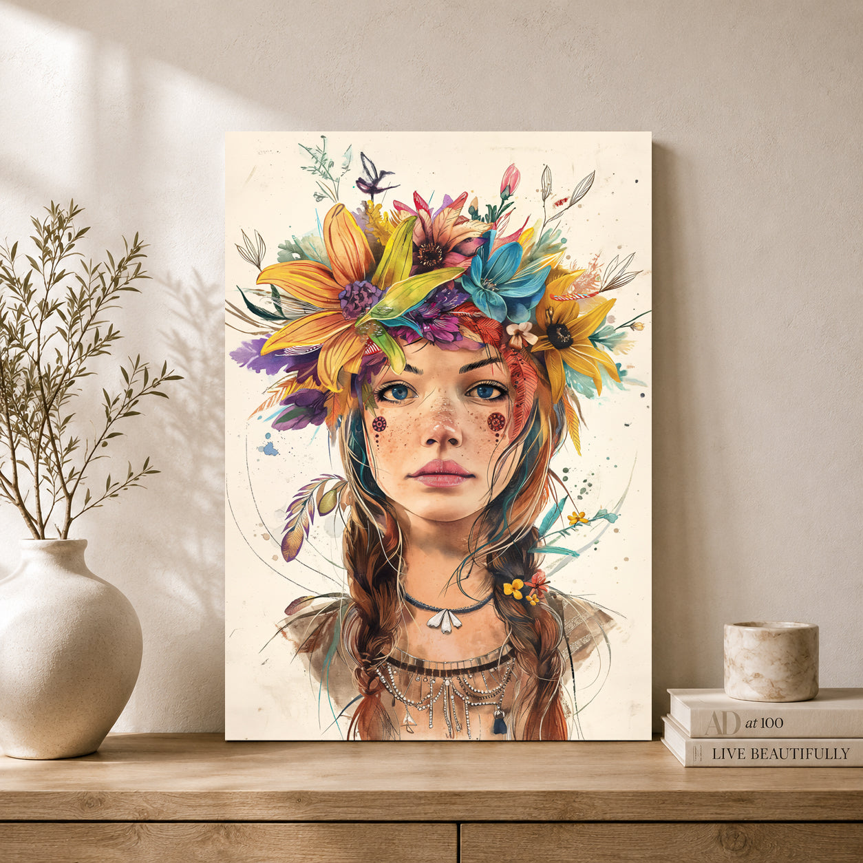 Boho Wall Art Painting