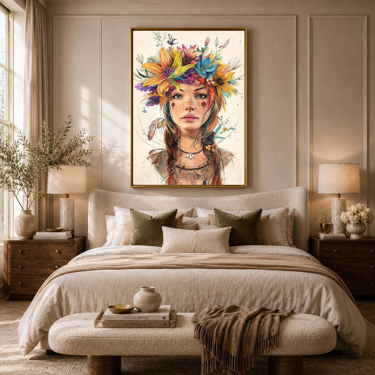 Boho Wall Art Painting