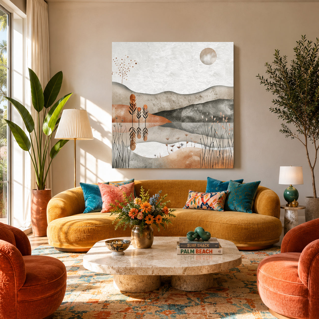  Boho Wall Art Painting 