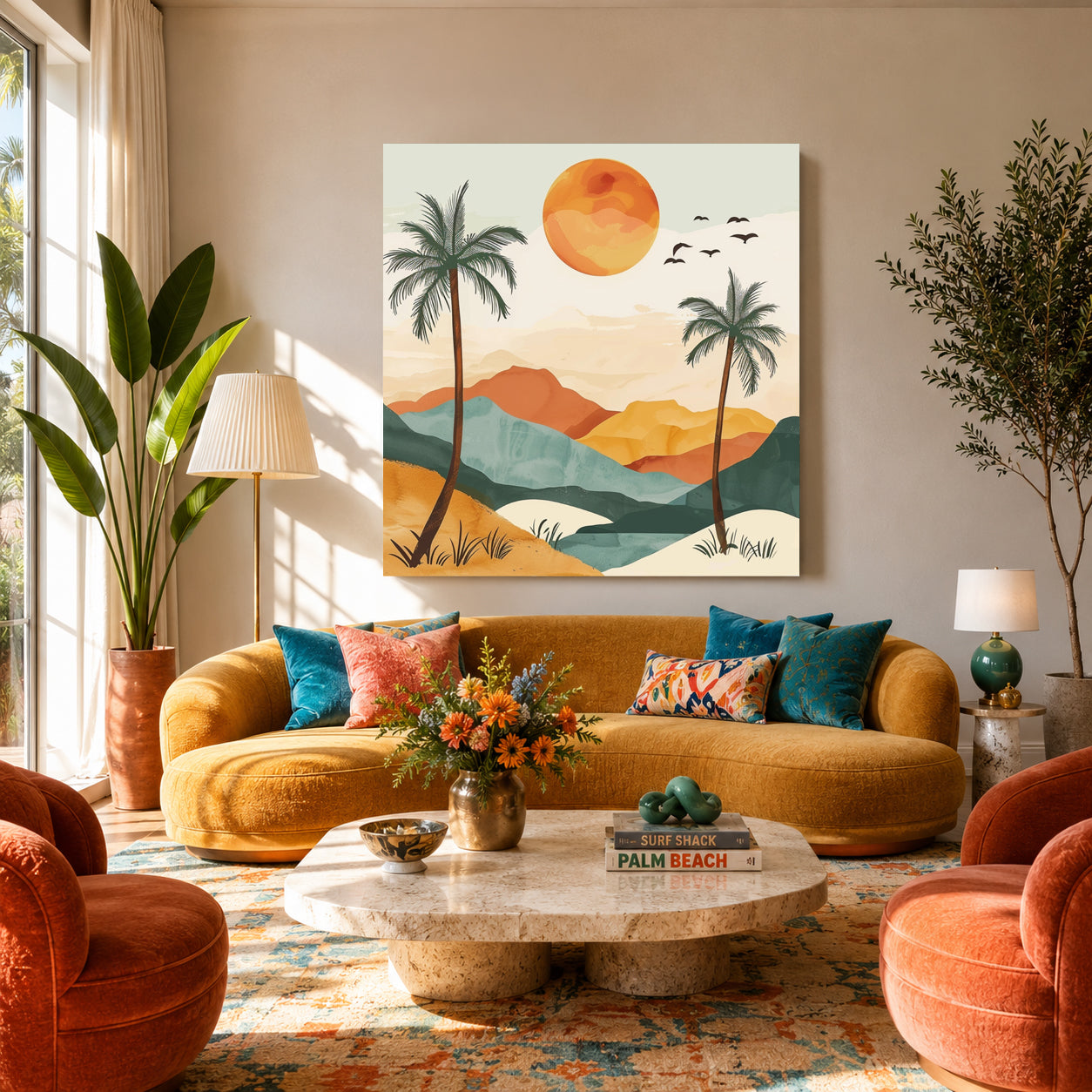 Boho Wall Art Painting