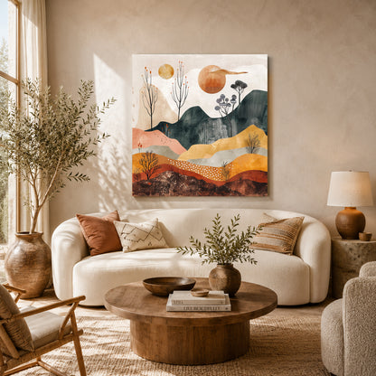 Boho Wall Art Painting