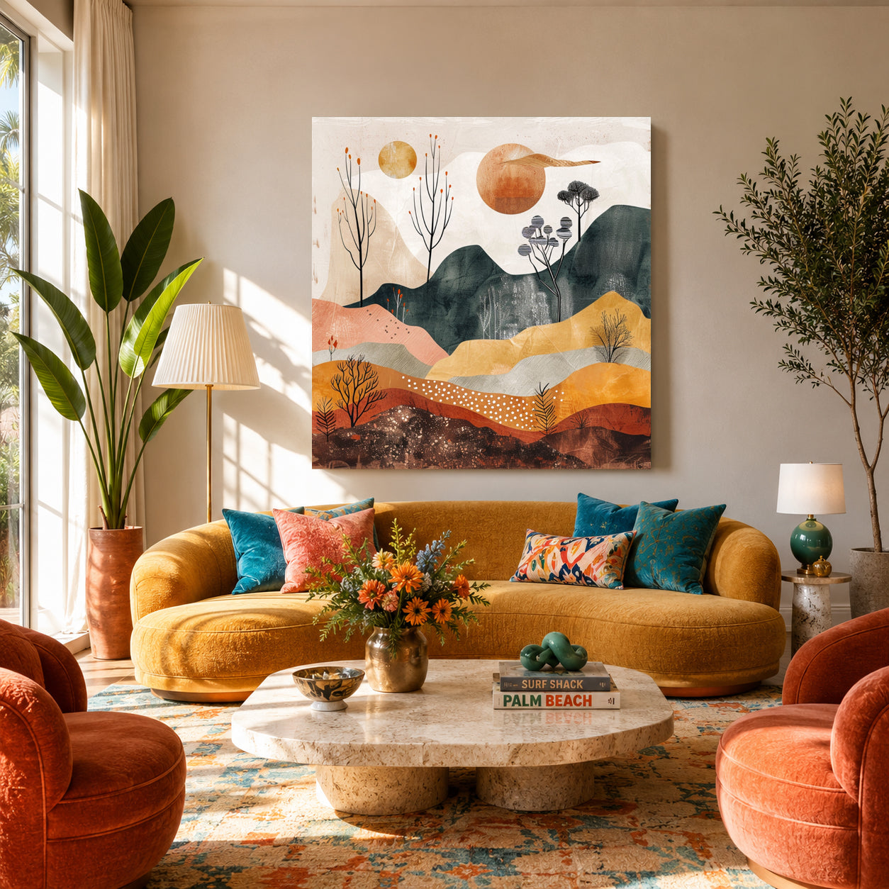 Boho Wall Art Painting