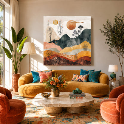 Boho Wall Art Painting