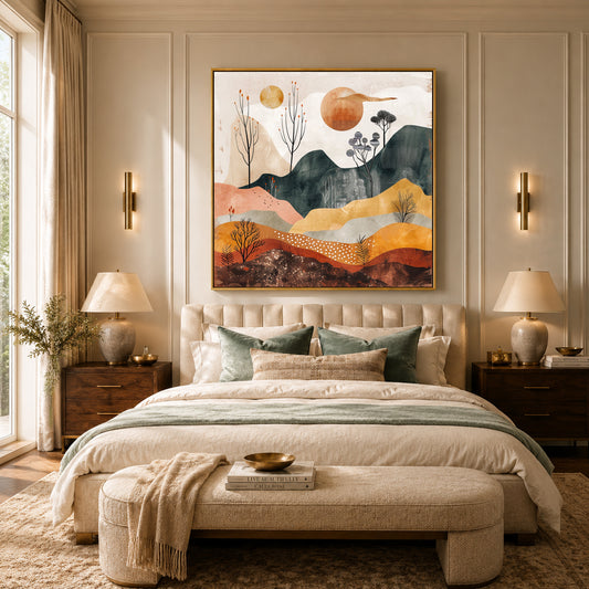 Boho Wall Art Painting
