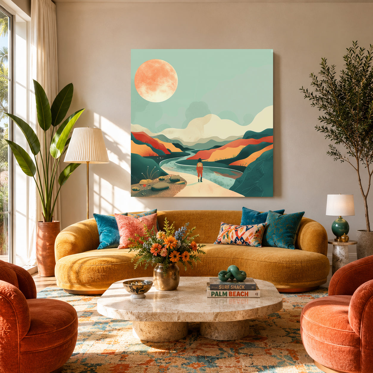 Boho Wall Art Painting