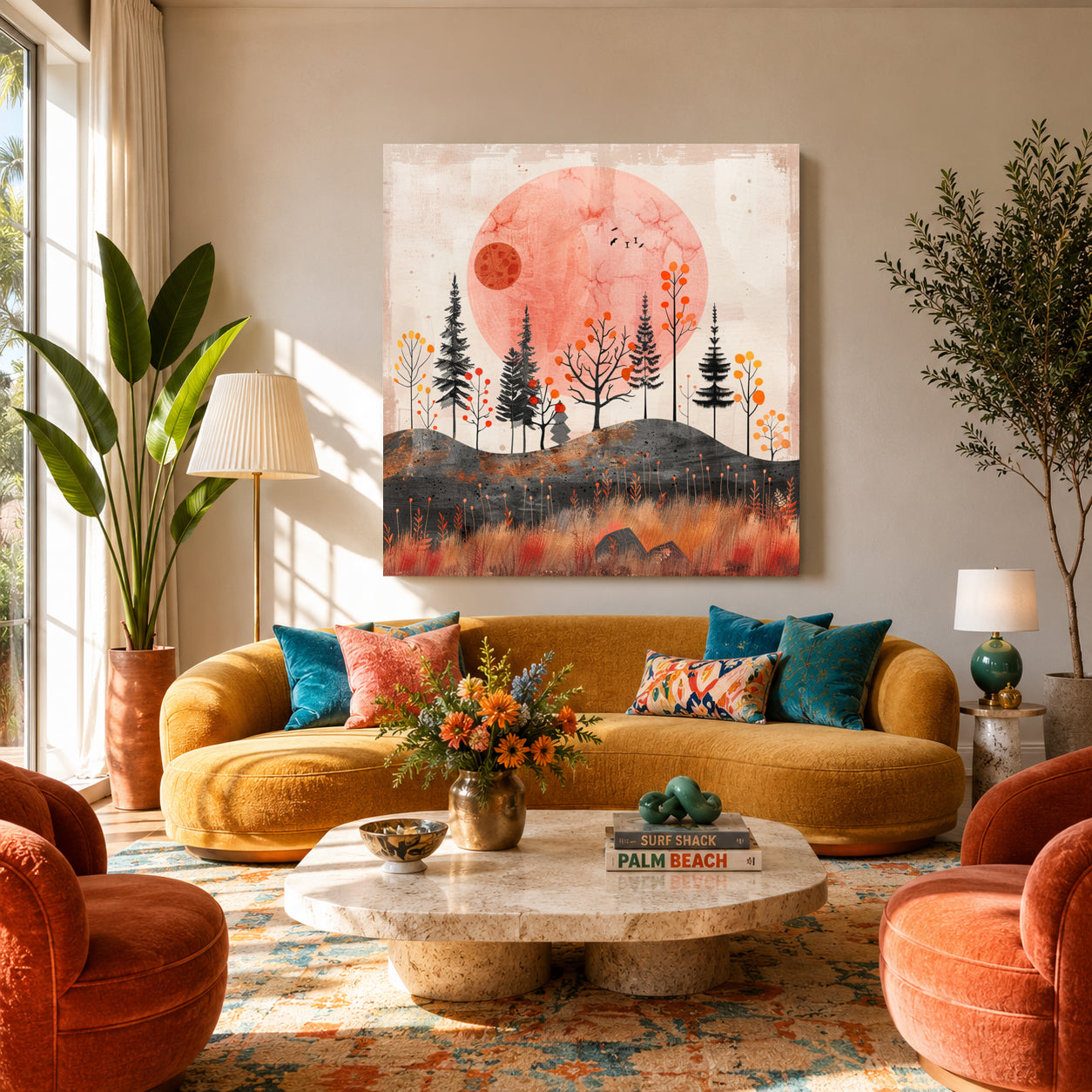  Boho Wall Art Painting 