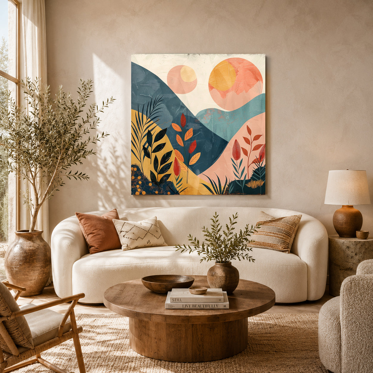 Boho Wall Art Painting