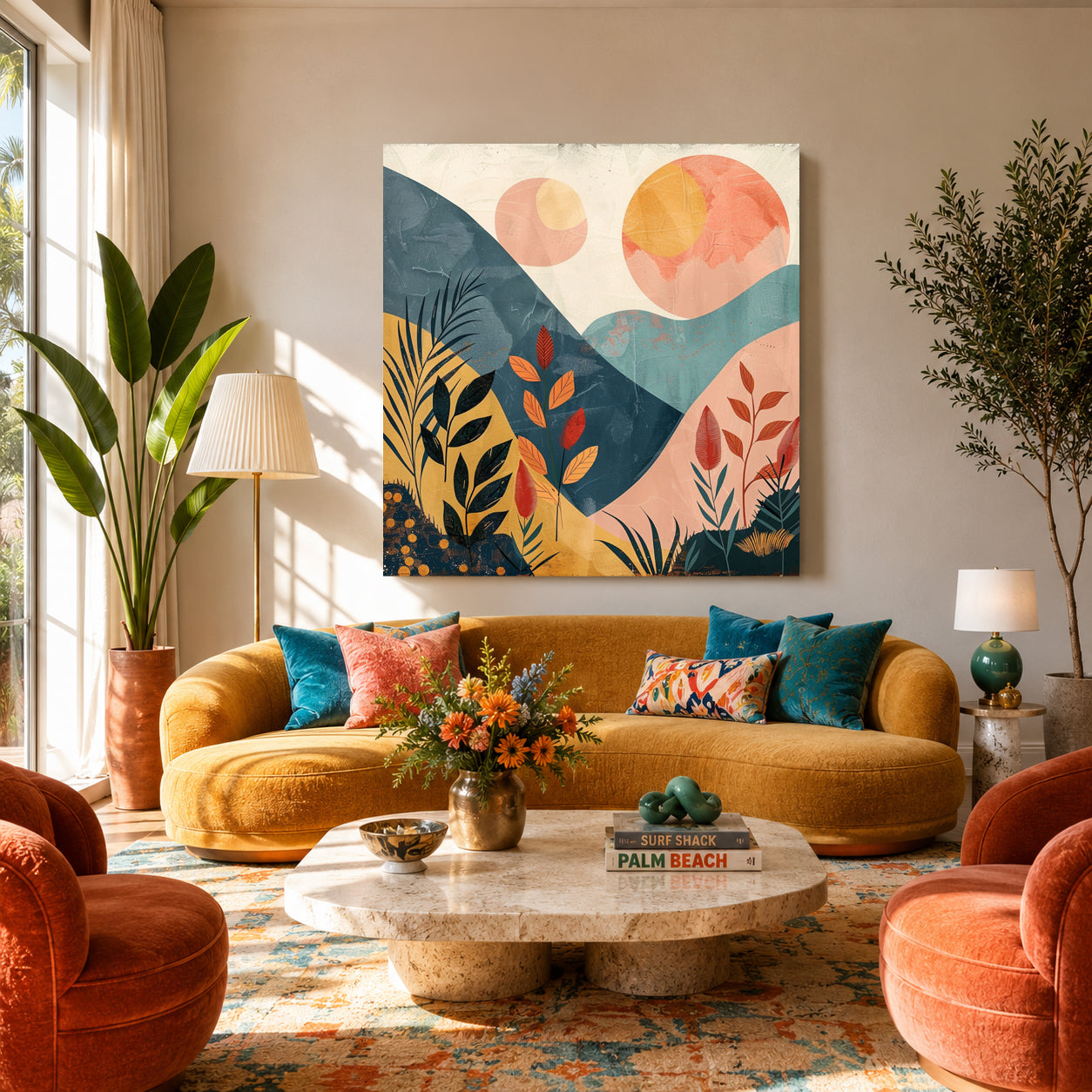 Boho Wall Art Painting