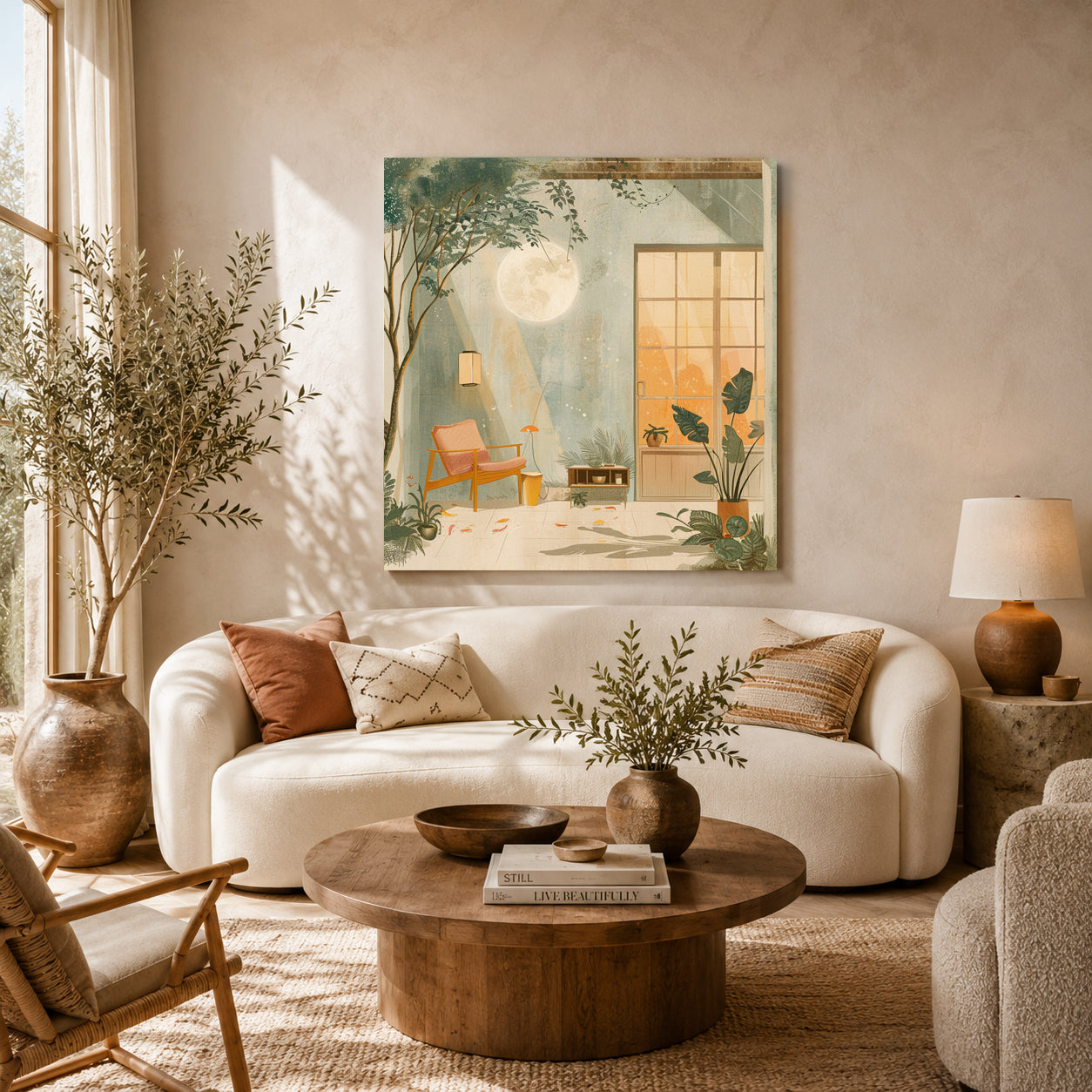 Boho Wall Art Painting