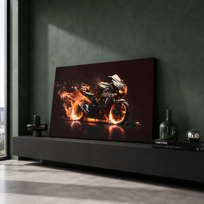 Sport Bike Canvas Painting
