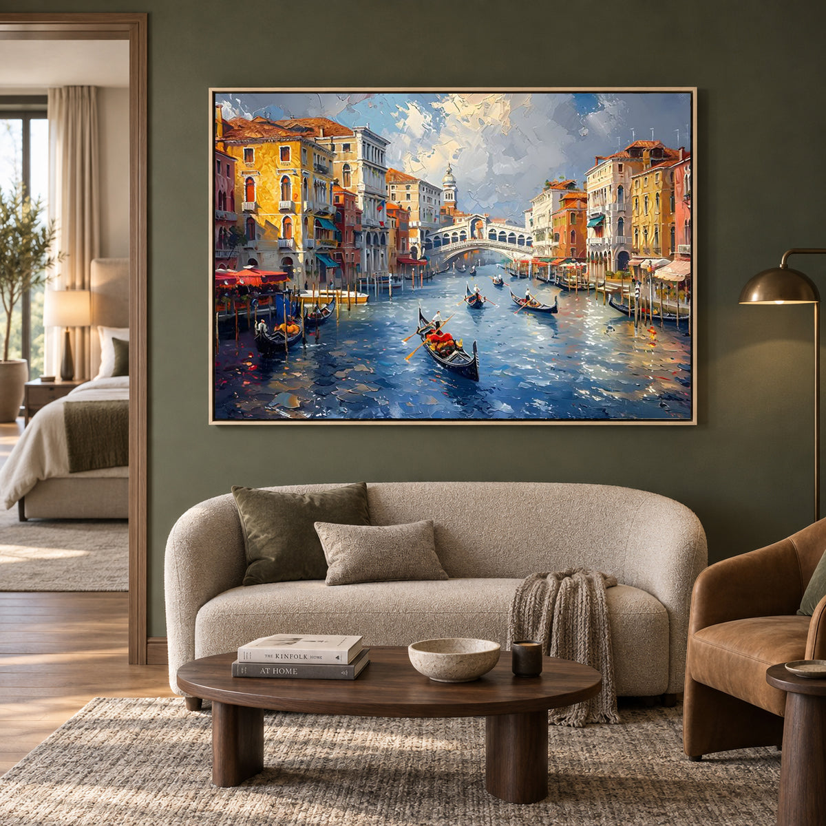 Venice Grand Canal Canvas Wall Art for Living Room Home Decor