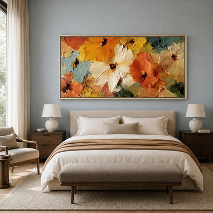 Abstract Floral Texture Canvas Wall Art for Luxury Modern Décor