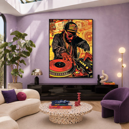 Hip-Hop Frequencies Maximalist Wall Art