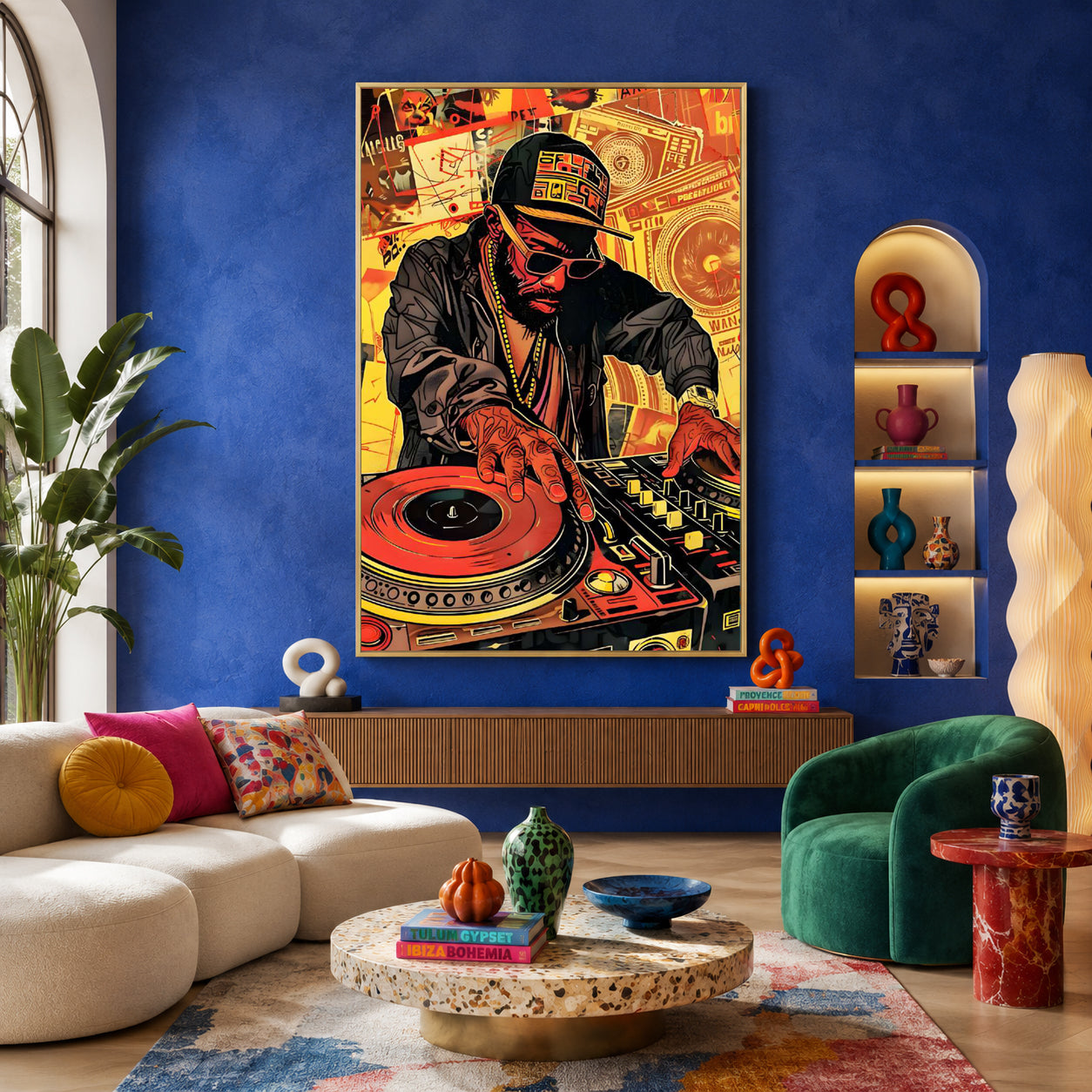 Hip-Hop Frequencies Maximalist Wall Art