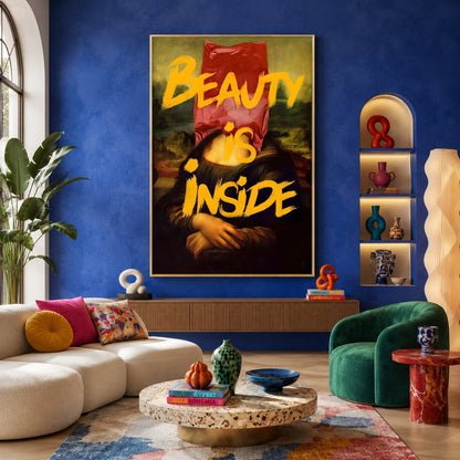 The Graffiti Mona Maximalist Wall Art
