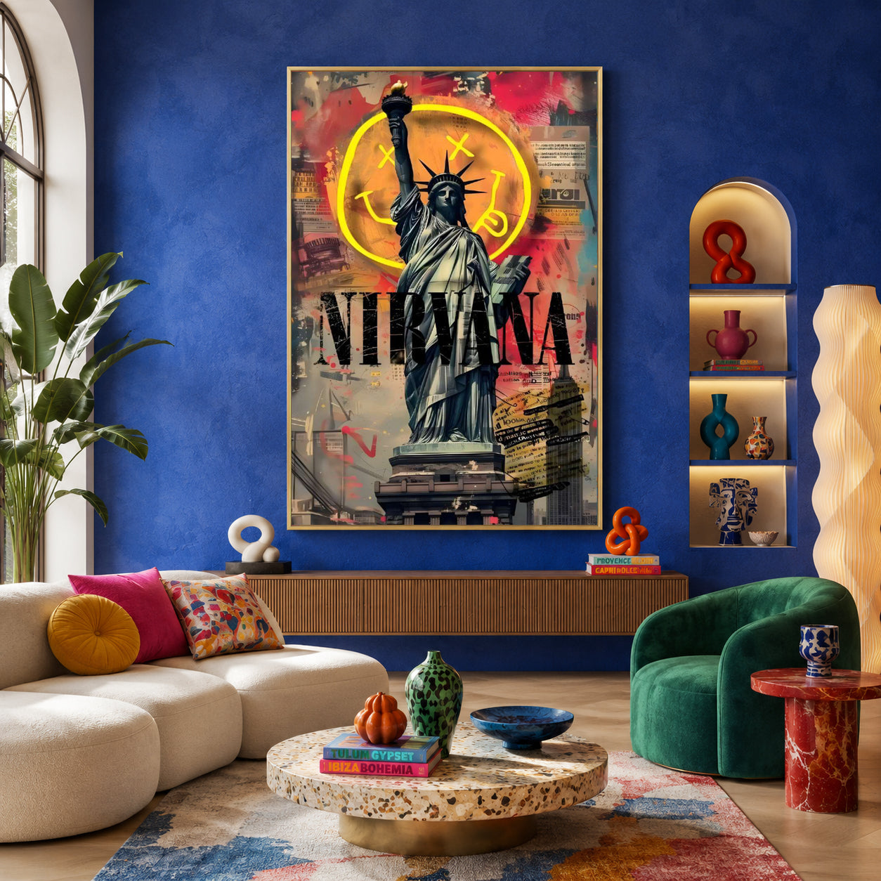 Grunge Liberty Maximalist Wall Art