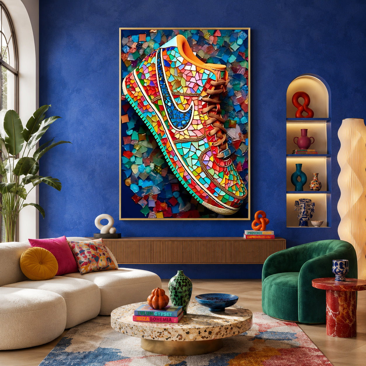 Street Glass Drip Maximalist Wall Art