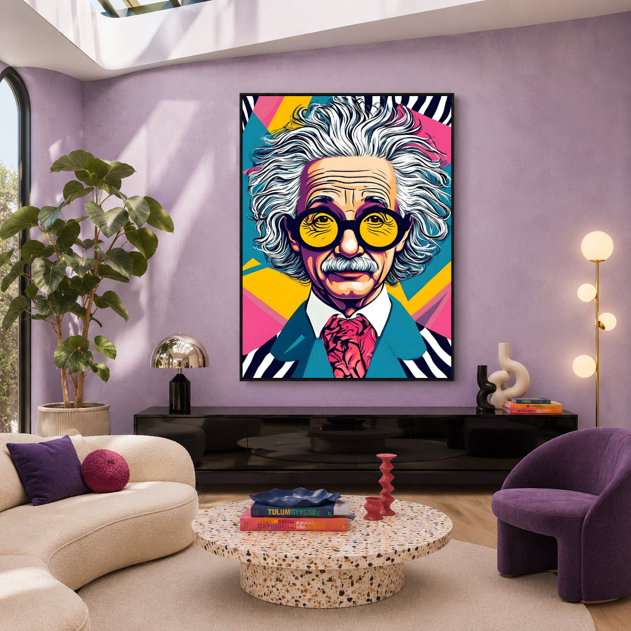 Einstein Unplugged Maximalist Wall Art