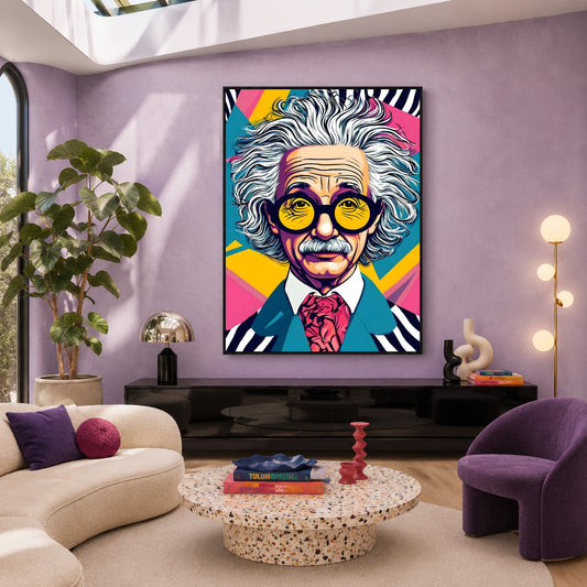 Einstein Unplugged Maximalist Wall Art