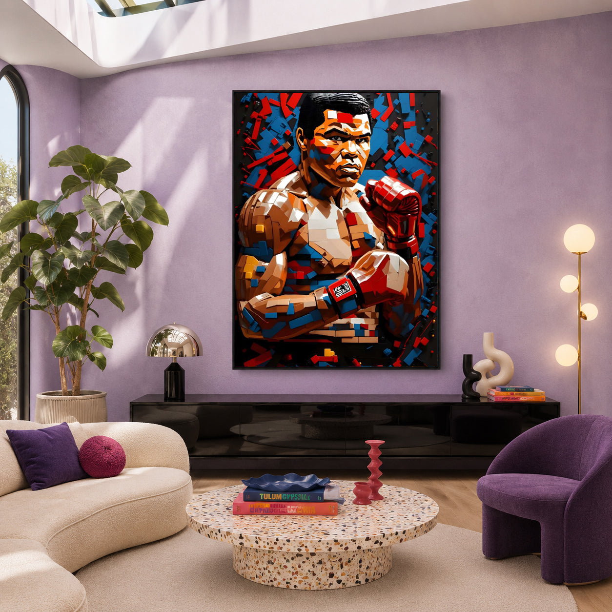 Boxing Royalty Maximalist Wall Art