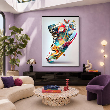 Urban Bloom Runner Maximalist Wall Art