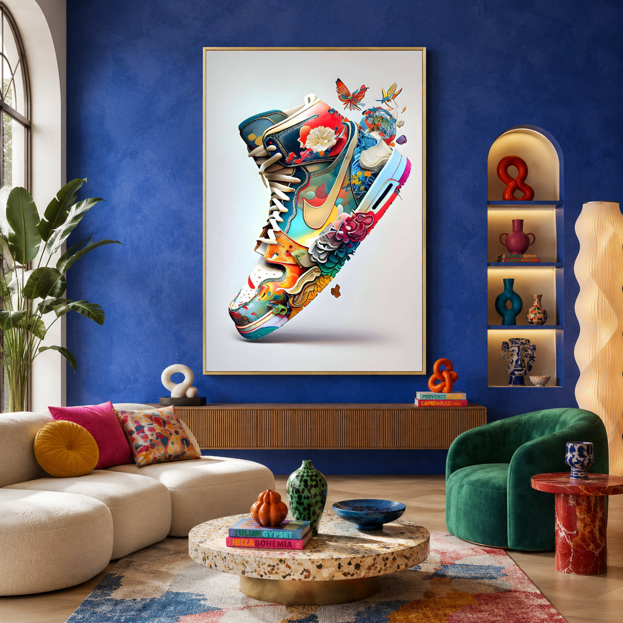 Urban Bloom Runner Maximalist Wall Art
