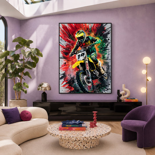 Speed Burst Maximalist Wall Art