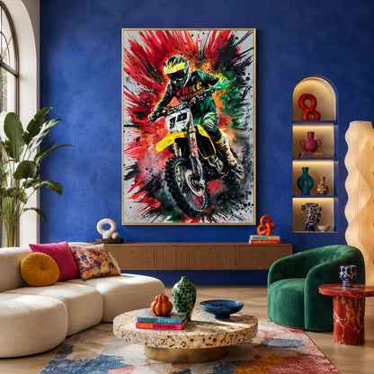 Speed Burst Maximalist Wall Art