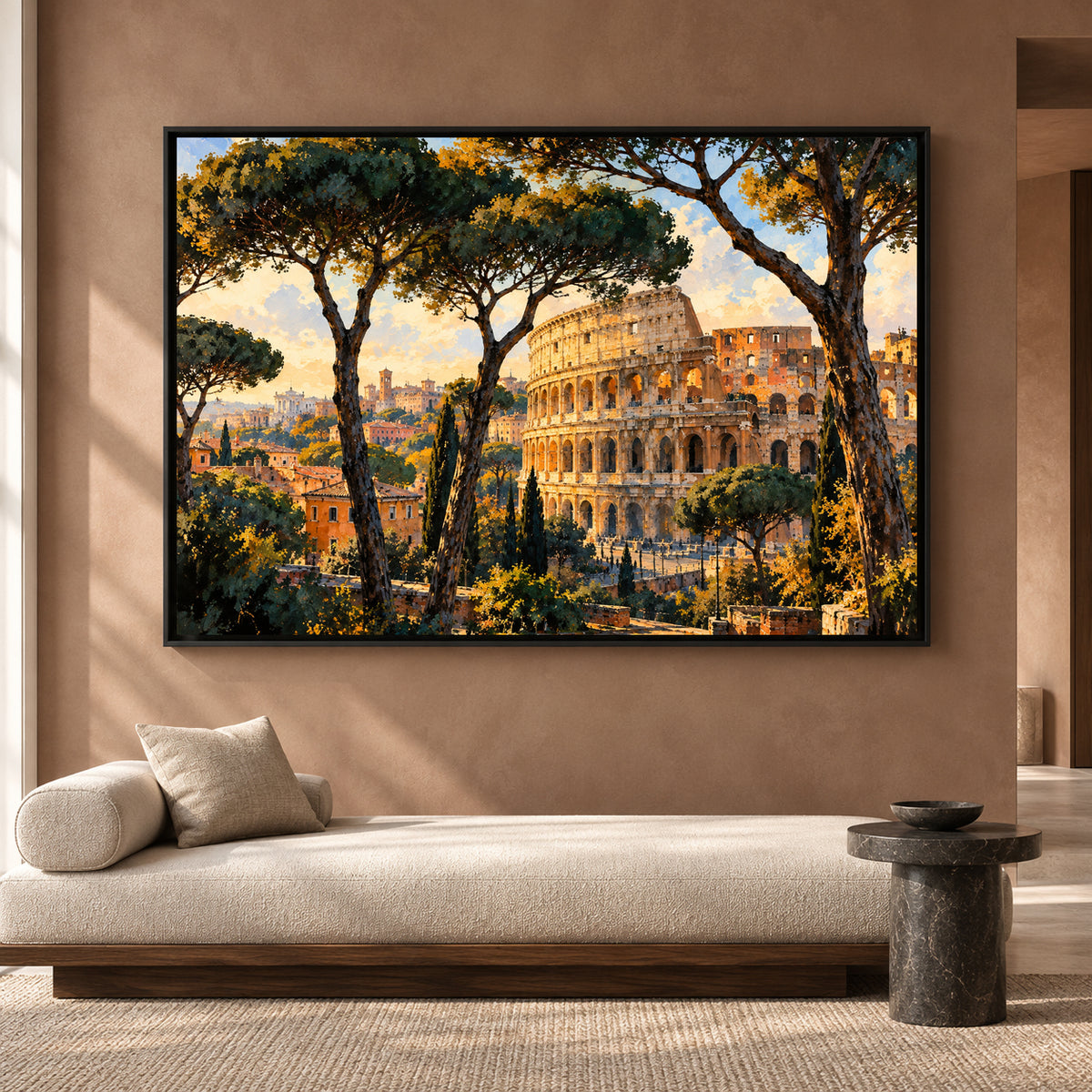 Colosseum Rome Canvas Wall Art Italian Landscape Painting