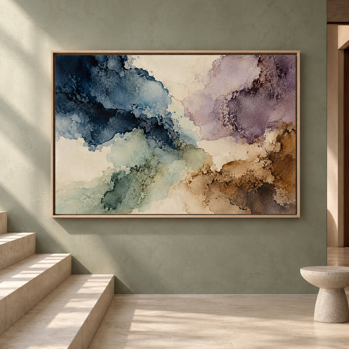 Ethereal Watercolor Abstract Canvas Wall Art