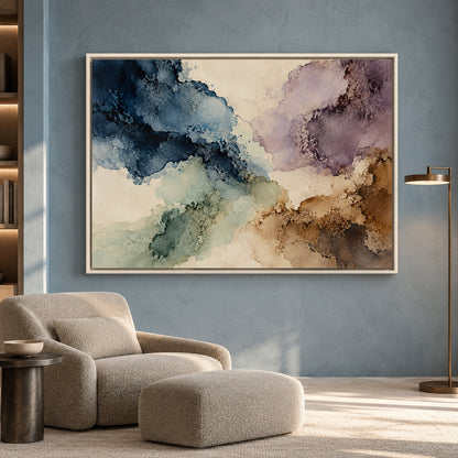 Ethereal Watercolor Abstract Canvas Wall Art