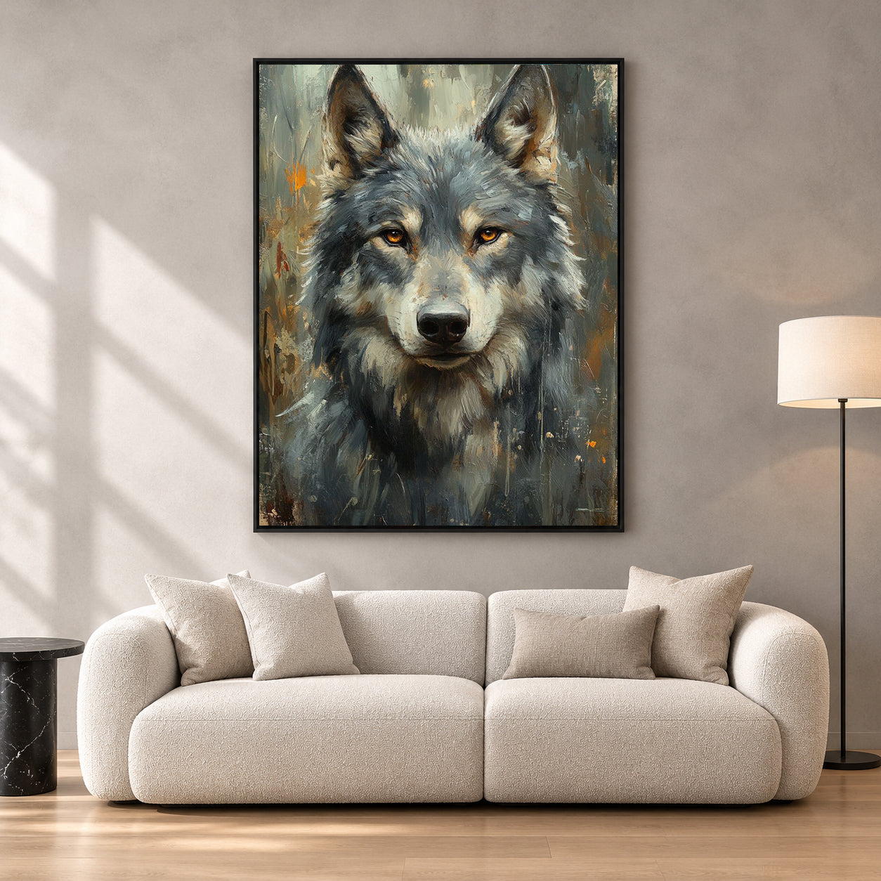 Wolf Canvas Wall Art for Living Room & Modern Home Decor