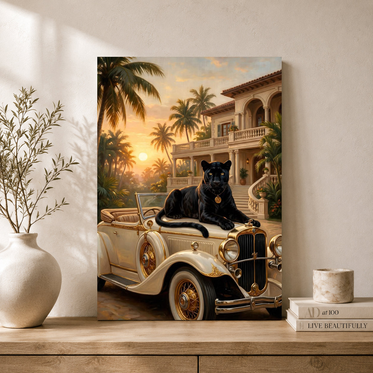 Black Panther Canvas Wall Art for Living Room & Luxury Home Decor