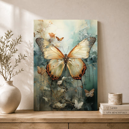Butterfly Canvas Wall Art for Living Room & Modern Home Decor