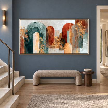Architectural Arches Modern Abstract Canvas Wall Art