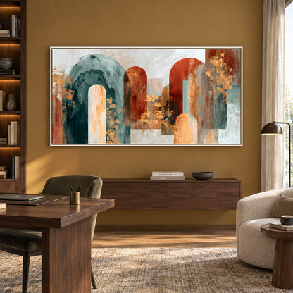 Architectural Arches Modern Abstract Canvas Wall Art