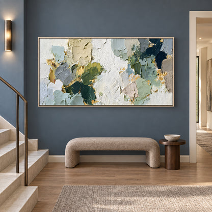 Elegant Neutral Abstract Texture Canvas Wall Art Painting