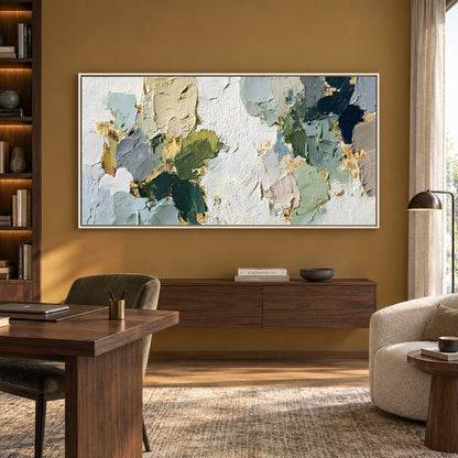Elegant Neutral Abstract Texture Canvas Wall Art Painting