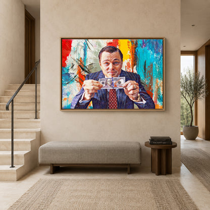 Money Motivation Canvas Wall Art Modern Success Office Decor Print