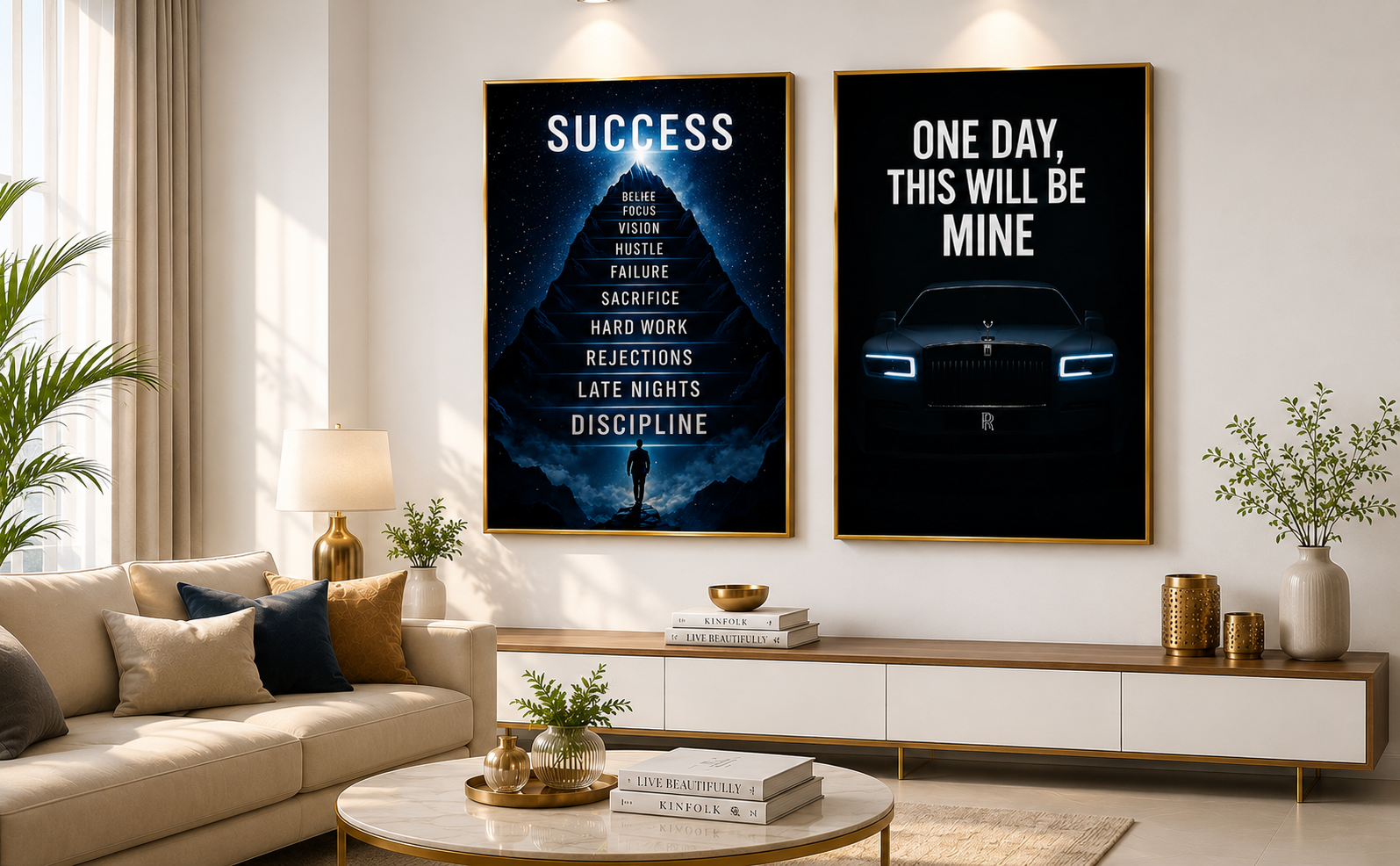 Premium canvas wall art displayed in an interior