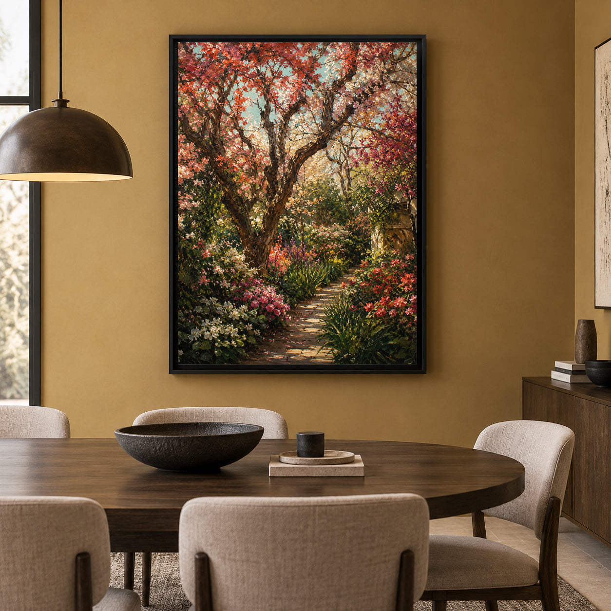 Secret Garden Path Nature Canvas Wall Art