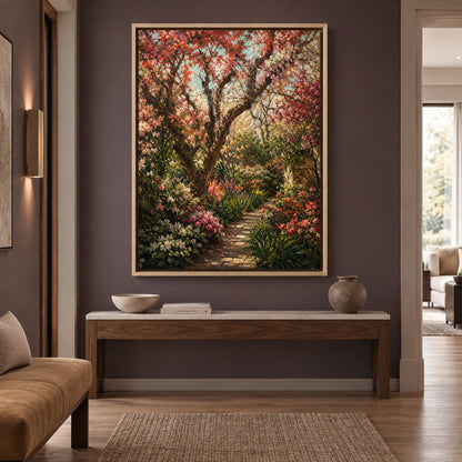 Secret Garden Path Nature Canvas Wall Art