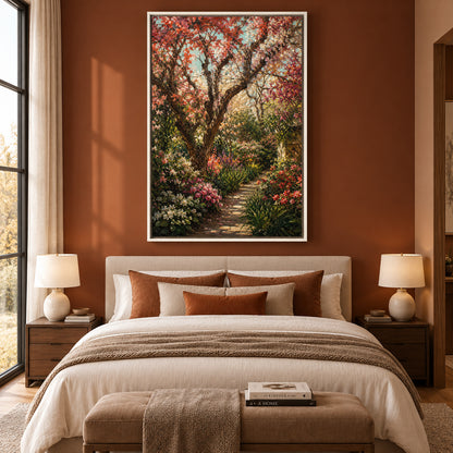 Secret Garden Path Nature Canvas Wall Art