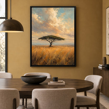Under an Endless Sky African Savanna Canvas Wall Art