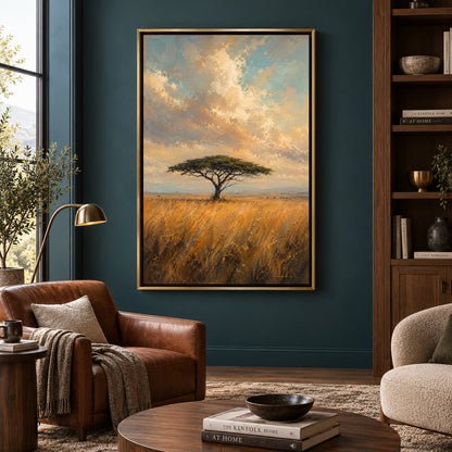 Under an Endless Sky African Savanna Canvas Wall Art
