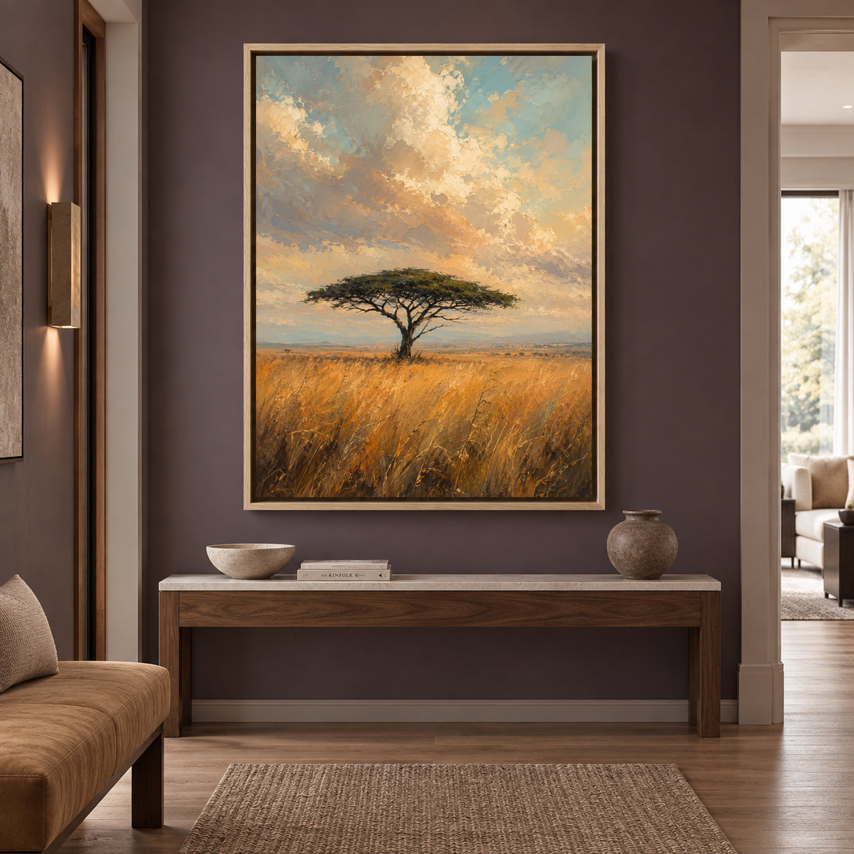 Under an Endless Sky African Savanna Canvas Wall Art