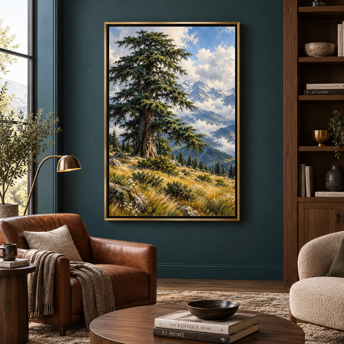 Alpine Solitude Mountain Landscape Canvas Wall Art